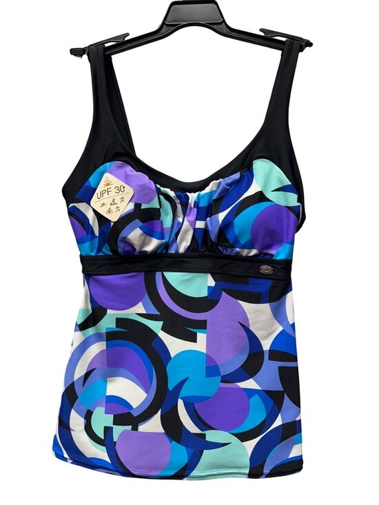 ZeroXposur Other - ZeroXposur size XS (6) Peasant Tankini TOP Only With UPF 30+ Protection Multicol